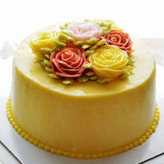 奶油霜花朵蛋糕——很简单的一款蛋糕