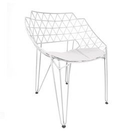 Wire Lounge Chair-White