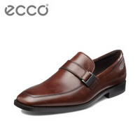 ECCO爱步男士皮鞋 正装商务一脚套男鞋 爱丁堡 641554 棕色01014