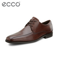 ECCO爱步男士皮鞋 休闲正装系带尖头男鞋 爱丁堡 641544 棕色